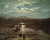 月光下的风景 - 华盛顿·奥尔斯顿